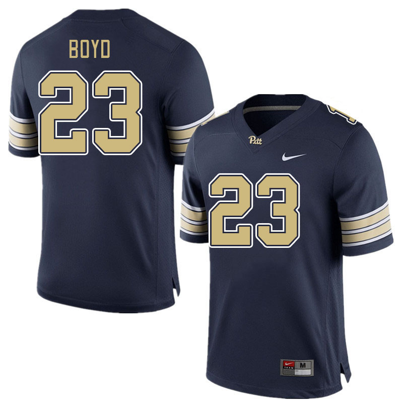Pitt Panthers #23 Tyler Boyd College Football Jerseys Stitched Sale-Navy